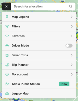 ev charging map planner